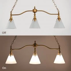 Hot Sale LNC Modern Kitchen Island Chandelier- 3 Lights