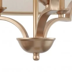 Modern Hot Sale LNC Gold Drum-shaped Metallic Hanging Pendant- 3 Lights