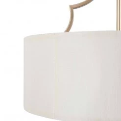 Modern Hot Sale LNC Gold Drum-shaped Metallic Hanging Pendant- 3 Lights