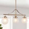 LNC Modern Gold Globe Chandelier - 3 Lights