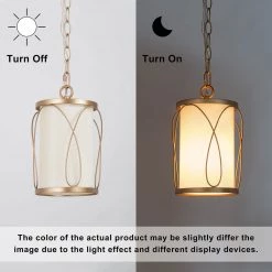 Hot Sale LNC Gold And Cream Modern Pendant Light