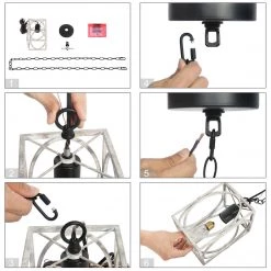 LNC Modern Farmhouse White-wash Rustic Pendant Hot Sale