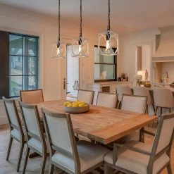 LNC Modern Farmhouse White-wash Rustic Pendant Hot Sale