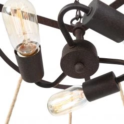 Hot Sale LNC Modern Industrial Drum Pendant Light-3 Lights