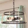 Hot Sale LNC Modern Industrial Drum Pendant Light-3 Lights