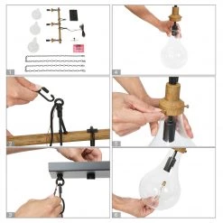 Uolfin LNC Modern Farmhouse Wide Beam Chandelier-3 Lights 15 Uolfin LNC Modern Farmhouse Wide Beam Chandelier-3 Lights