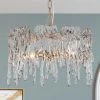 LNC Gold Modern Crystal Chandelier-3 Lights Hot Sale