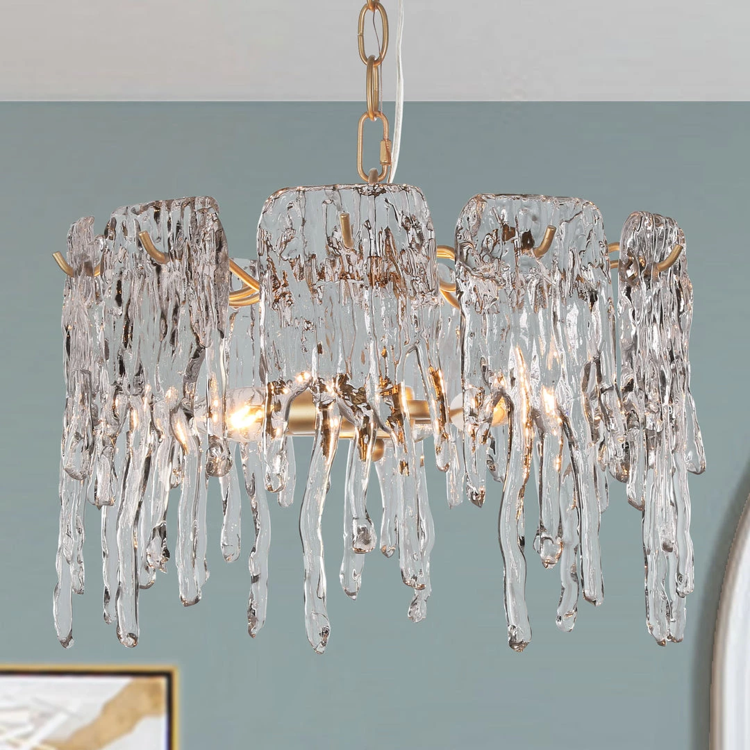 LNC Gold Modern Crystal Chandelier-3 Lights Hot Sale 3 LNC Gold Modern Crystal Chandelier-3 Lights Hot Sale