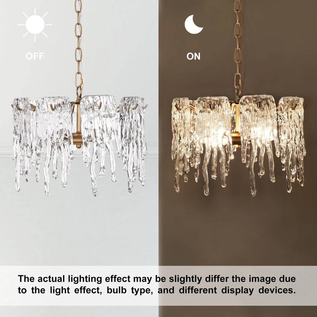 LNC Gold Modern Crystal Chandelier-3 Lights Hot Sale 8 LNC Gold Modern Crystal Chandelier-3 Lights Hot Sale