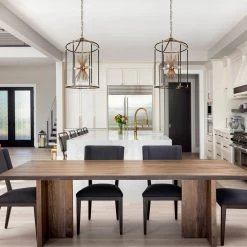 LNC Modern Cylinder Lantern Chandelier