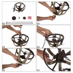 Google Lighting LNC Modern Farmhouse Wood Pendant Light