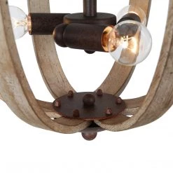 Google Lighting LNC Modern Farmhouse Wood Pendant Light