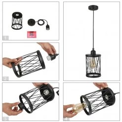 LNC Modern Industrial Mini Lantern Pendant-Clearance Lighting