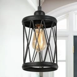 LNC Modern Industrial Mini Lantern Pendant-Clearance Lighting