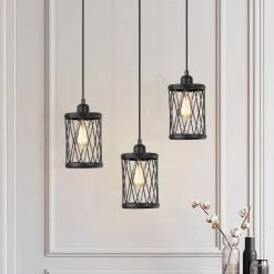 LNC Modern Industrial Mini Lantern Pendant-Clearance Lighting