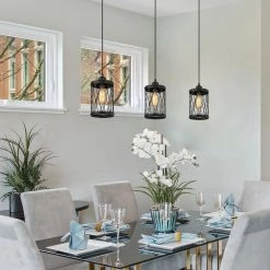 LNC Modern Industrial Mini Lantern Pendant-Clearance Lighting