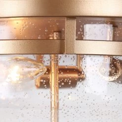 LNC Modern Rose Gold Flush Mount Light