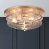 LNC Modern Rose Gold Flush Mount Light