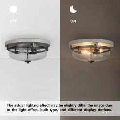 Hot Sale LNC Modern Farmhouse Rose Gold Flush Mount Light