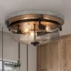 Hot Sale LNC Modern Farmhouse Rose Gold Flush Mount Light
