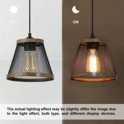 LNC Modern Industrial Black Wire Pendant-Clearance Lighting