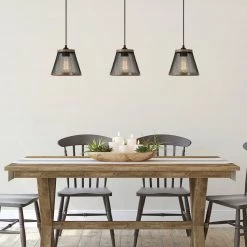 LNC Modern Industrial Black Wire Pendant-Clearance Lighting
