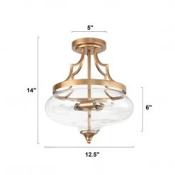 Hot Sale LNC Young House Love Modern Semi Flush Light