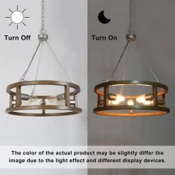 LNC Modern Farmhouse Drum Chandelier Hot Sale 15 LNC Modern Farmhouse Drum Chandelier Hot Sale