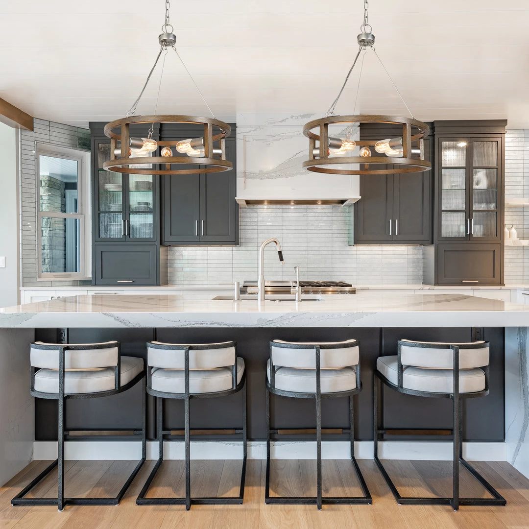 LNC Modern Farmhouse Drum Chandelier Hot Sale 5 LNC Modern Farmhouse Drum Chandelier Hot Sale