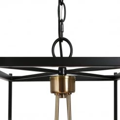 Lighting LNC Black Modern Lantern Chandelier