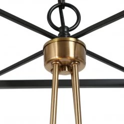 Lighting LNC Black Modern Lantern Chandelier