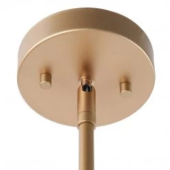 Modern LNC Rose Gold And Cream Wide Chandelier-3 Lights