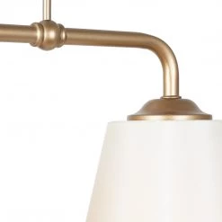 Modern LNC Rose Gold And Cream Wide Chandelier-3 Lights