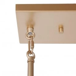 LNC Gold Geometric Kitchen Chandelier Open Box Lighting