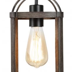 Uolfin Dining Room Lights LNC Grey-wash Lantern Pendant-Clearance