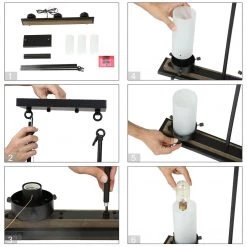 LNC Modern Farmhouse Wide Chandelier