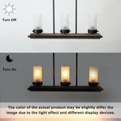 LNC Modern Farmhouse Wide Chandelier