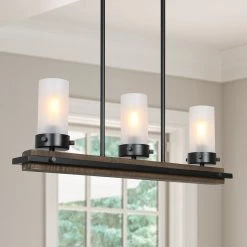 LNC Modern Farmhouse Wide Chandelier