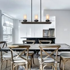 LNC Modern Farmhouse Wide Chandelier