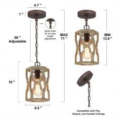 Google LNC White French Country Lantern