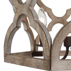 Hot Sale LNC White French Country Drum Chandelier-3 Lights