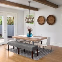 Hot Sale LNC Grey-wash Farmhouse Drum Chandelier-4 Lights