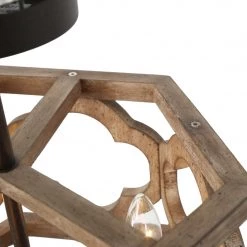 Hot Sale LNC Grey-wash Rustic French Country Semi Flush Mount