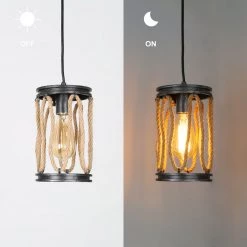 LNC Industrial Farmhouse Rope Mini Pendant Hot Sale 15 LNC Industrial Farmhouse Rope Mini Pendant Hot Sale