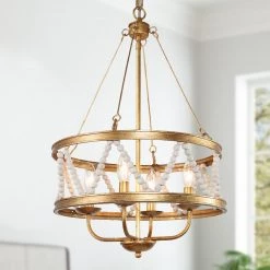 Hot Sale LNC Modern Rose Gold Bohemian Chandelier