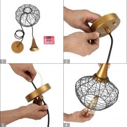 LNC Modern Industrial Wire Pendant Modern Pendants