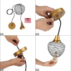 Hot Sale LNC Modern Industrial Wire Mini Pendant