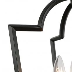 Uolfin Hot Sale LNC Black And Gold Modern Geometric Chandelier-4 Lights