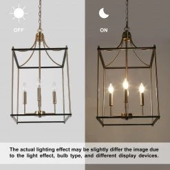 LNC Modern Vintage Rustic Chandelier