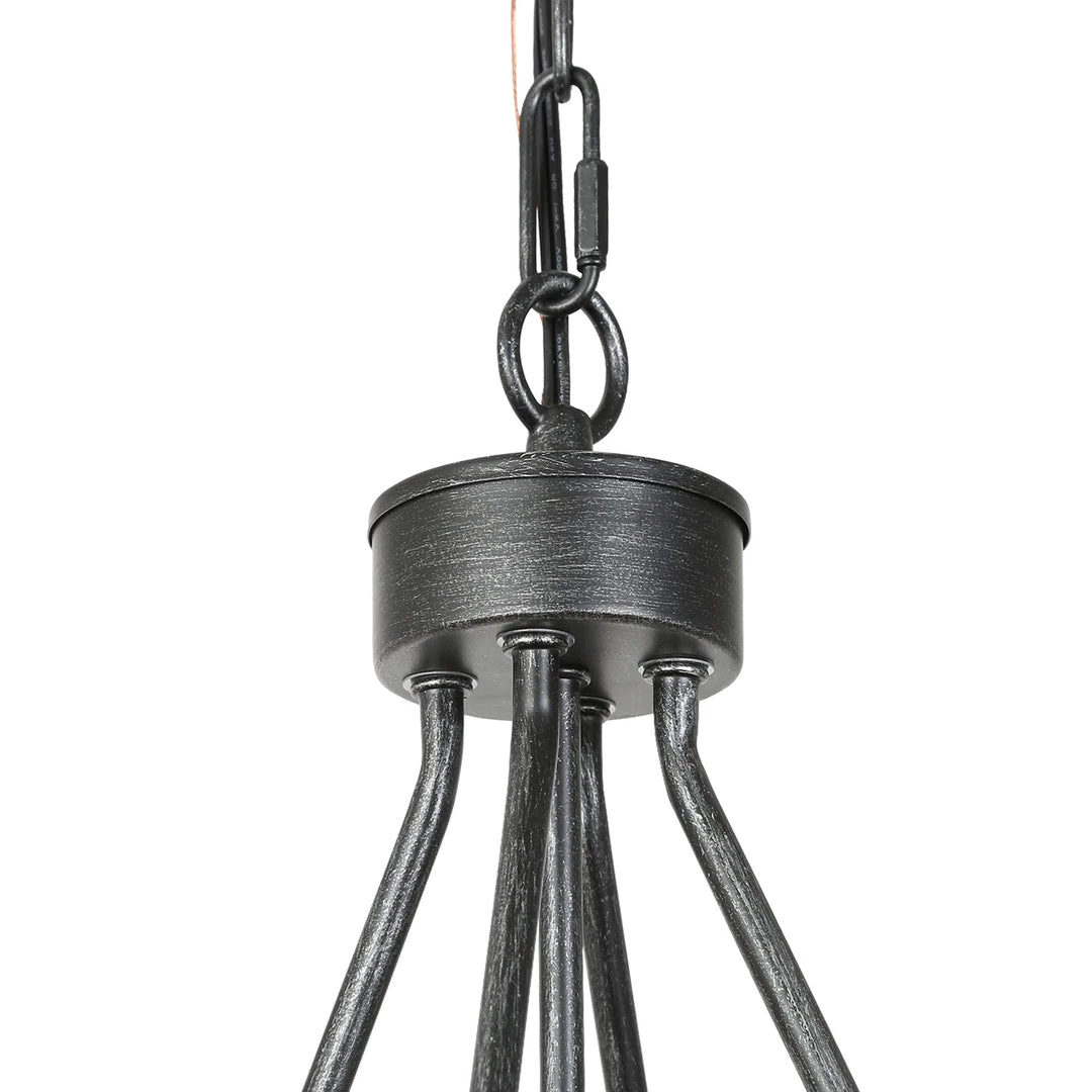 LNC Modern Farmhouse Round Chandelier-5 Lights 8 LNC Modern Farmhouse Round Chandelier-5 Lights